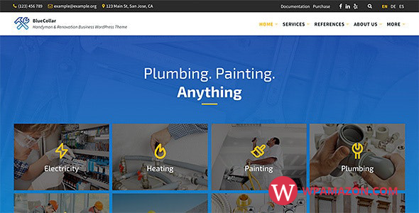 BlueCollar v2.7.5 – Handyman & Renovation Business WordPress Theme