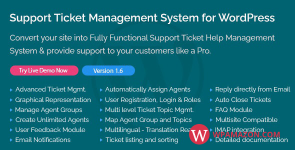 Support Ticket Management System for WordPress v1.6