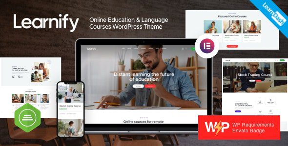 Learnify v1.3.1 – Online Education Courses WordPress Theme
