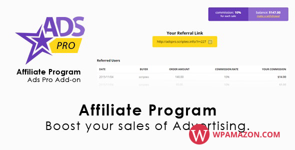 WordPress Affiliate Program v1.0.4 – Ads Pro AP add-on