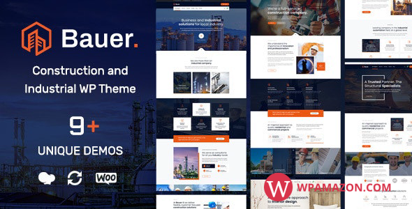 Bauer v1.17 – Construction and Industrial WordPress Theme