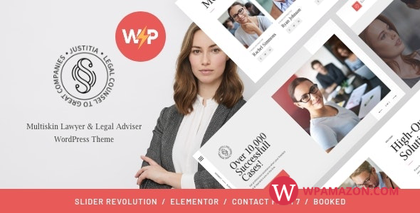 Justitia v1.0.7 – Multiskin Lawyer & Legal Adviser WordPress Theme