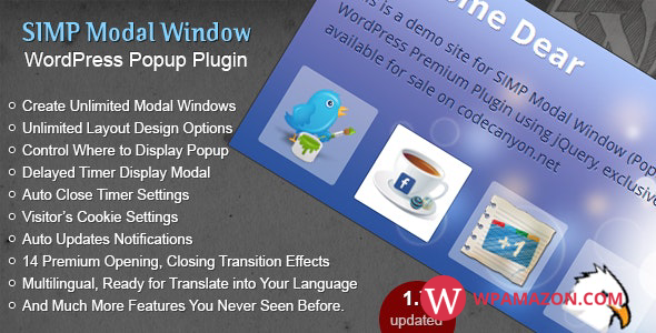 Simp Modal Window v1.7 – WordPress Plugin