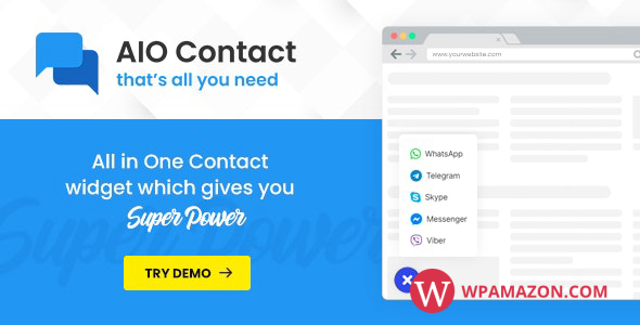 AIO Contact v2.4.1 – All in One Contact Widget