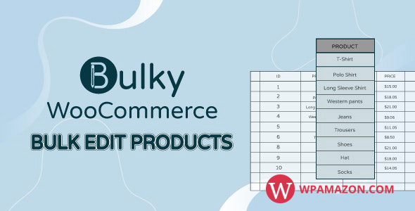 Bulky v1.2.1 – WooCommerce Bulk Edit Products, Orders, Coupons