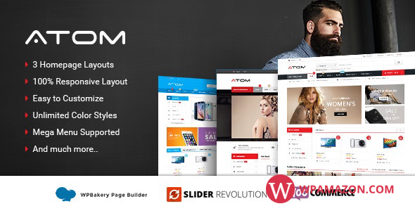 Atom v1.5.11 – Responsive WooCommerce WordPress Theme