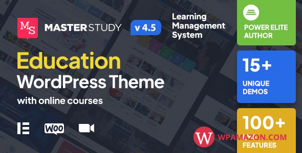 Masterstudy v4.5.4 – Education WordPress Theme