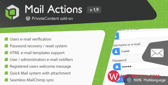 PrivateContent – Mail Actions add-on v1.98