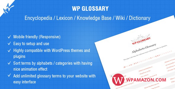 WP Glossary v2.6 – Encyclopedia, Lexicon, Knowledge Base