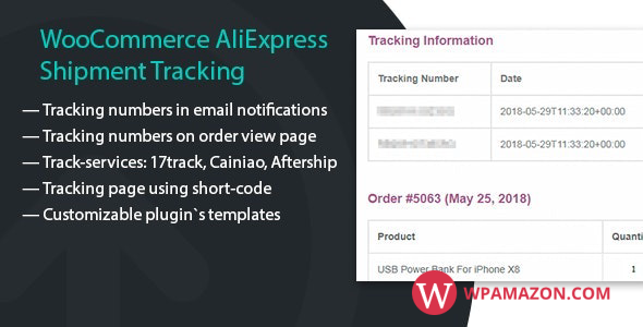 Shipping Tracking for WooCommerce orders v1.1.11