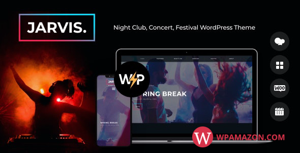 Jarvis v1.8.5 – Night Club, Concert, Festival WordPress Theme