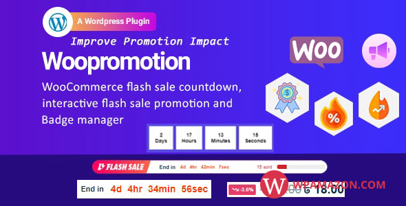 Woopromotion v1.0.5 – WooCommerce product promotion sale countdown and Badge Manager