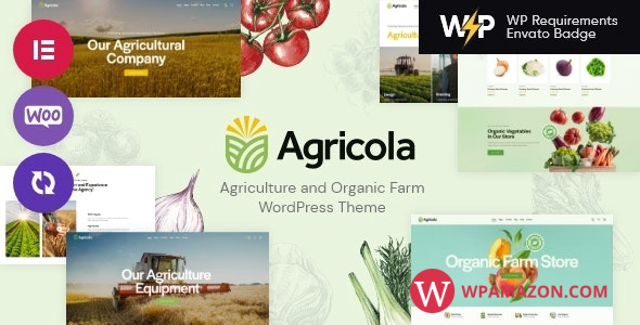 Agricola v1.0 – Agriculture and Organic Farm WordPress Theme
