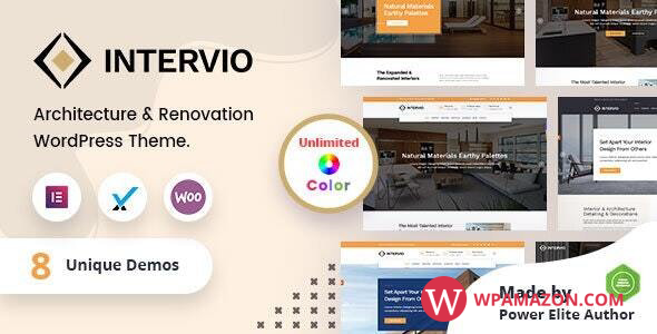 Intervio v3.0.0 – Interior and Architecture WordPress Theme + RTL