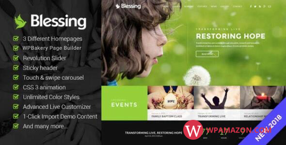 Blessing v1.6.4.1 – Responsive Theme for Church Websites