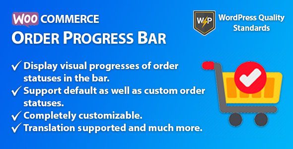 WooCommerce Order Progress Bar v1.0.2 – Order Tracking