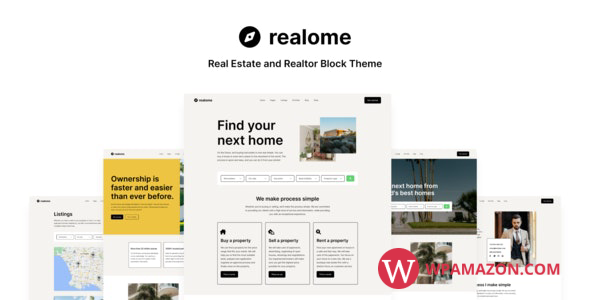 Realome v1.0.0 – Real Estate and Realtor Block Theme