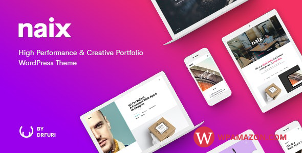 Naix v1.4.2 – Creative & High Performance Portfolio WordPress Theme