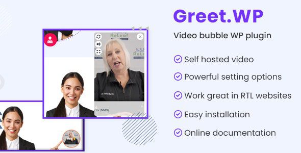 Greet.wp v1.1 – Video bubble WordPress plugin