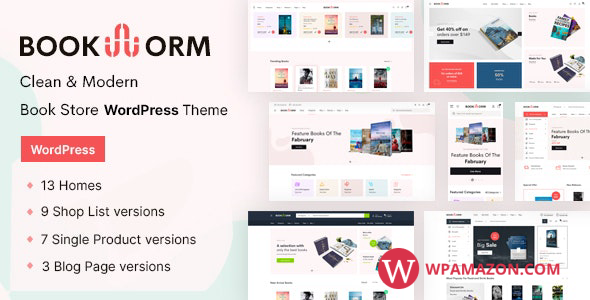 Bookworm v1.1.3 – Bookstore & Bookshop WooCommerce Theme