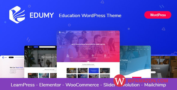 Edumy v1.2.11 – LMS Online Education Course WordPress Theme
