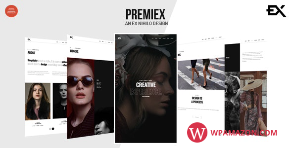 Premiex v1.0 – One Page Portfolio WordPress Theme