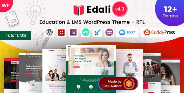 Edali v4.3 – Education LMS & Online Courses WordPress Theme