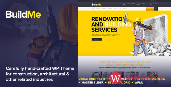 BuildMe v5.2 – Construction & Architectural WP Theme