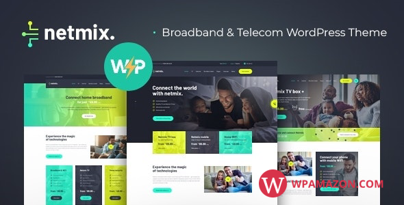 Netmix v1.0.8 – Broadband & Telecom Internet Provider WordPress Theme