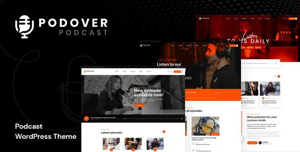 Podover v1.0.1 – Podcast WordPress Theme