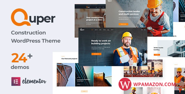 Quper v1.12 – Construction and Architecture WordPress Theme