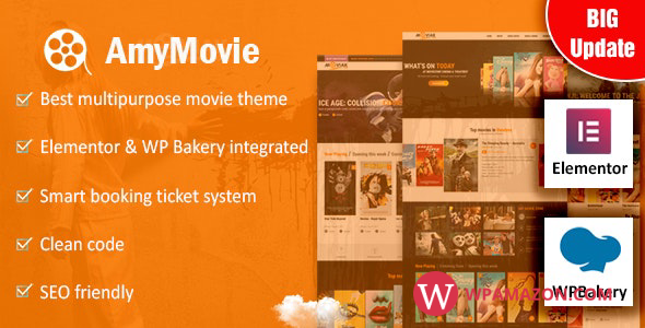 AmyMovie v4.0.0 – Movie and Cinema WordPress Theme