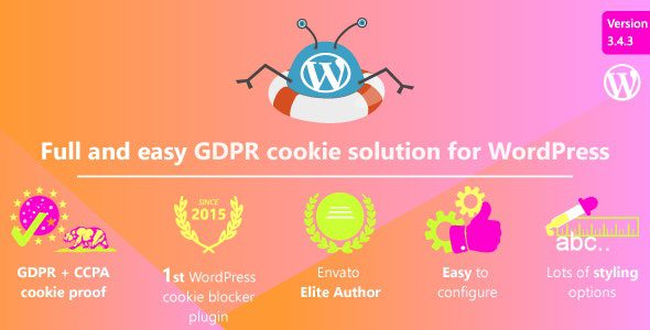 WeePie Cookie Allow v3.4.3 – Easy & Complete Cookie Consent