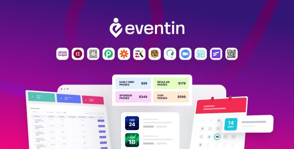 WP Eventin v3.3.8 – Events Manager & Tickets Selling Plugin for WooCommerce
