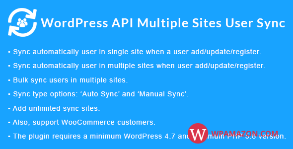 WordPress API Multiple Sites User Sync v1.6.0