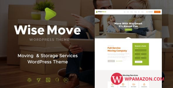 Wise Move v1.1.8 – Relocation and Storage Services WordPress Theme