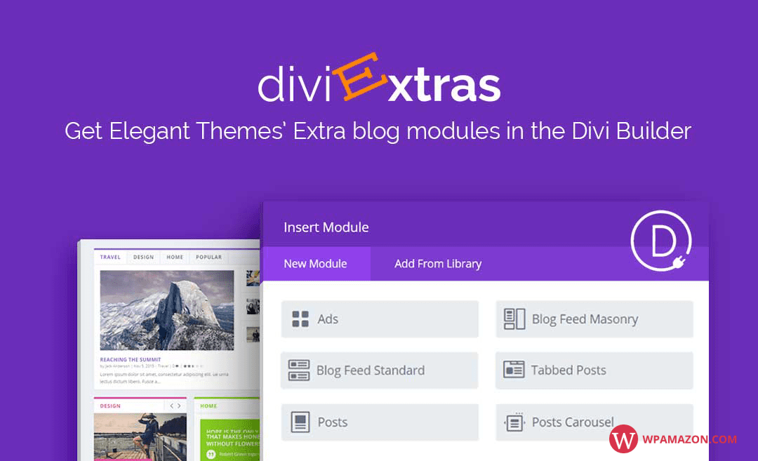 Divi Extras v1.1.12 – Extra Theme Blog Modules Added To Divi Builder