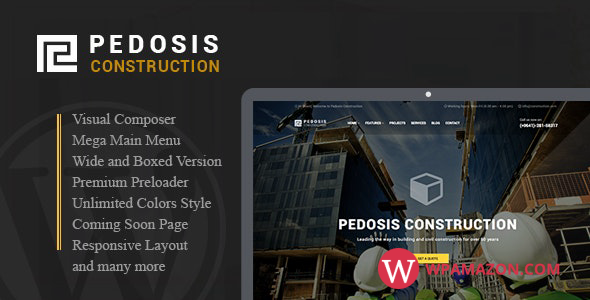 Pedosis – Construction Responsive WordPress Theme
