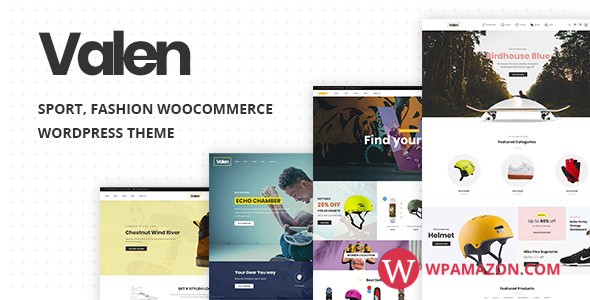 Valen v2.3 – Sport, Fashion WooCommerce WordPress Theme