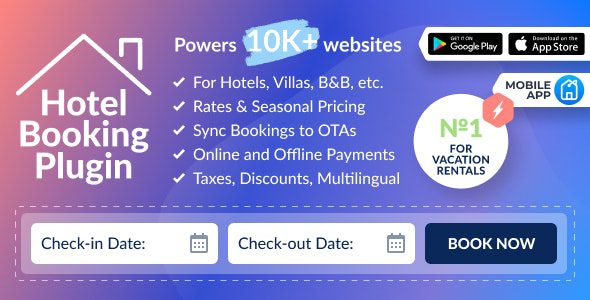 Hotel Booking v4.4.4 – Property Rental WordPress Plugin