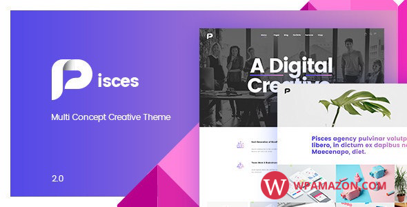 Pisces v2.2.0 – Multi Concept Creative Theme