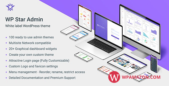 WP Star v1.1 – White Label WordPress Admin Theme