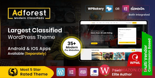 AdForest v5.0.6 – Classified Ads WordPress Theme