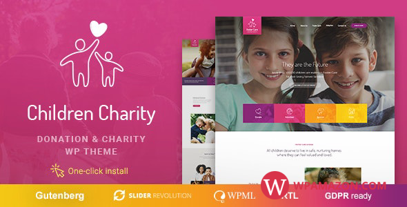 Children Charity v1.1.6 – Nonprofit & NGO WordPress Theme with Donations