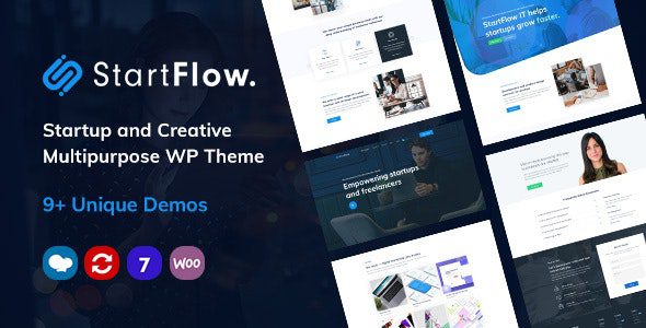 Start Flow v1.20 – Startup and Creative Multipurpose WordPress Theme