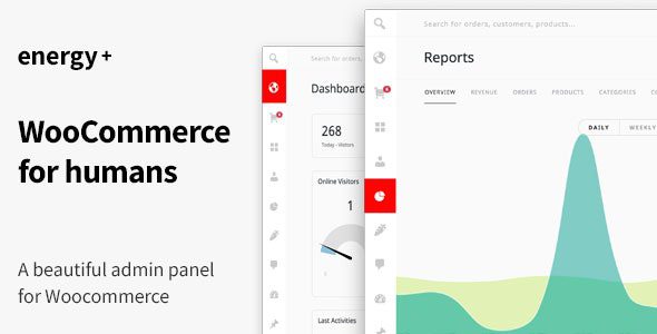 Energy+ v1.3.4 – A beautiful admin panel for WooCommerce