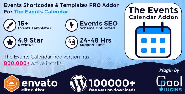 The Events Calendar Shortcode and Templates Pro v2.9.4