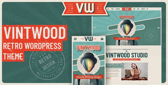 VintWood v1.1.1 – a Vintage, Retro WordPress Theme