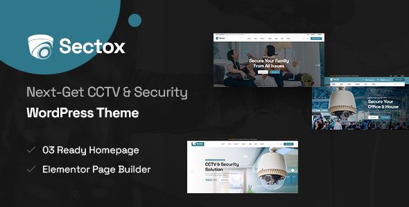 Sectox v1.0 – CCTV & Security WordPress Theme