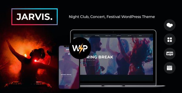 Jarvis v1.8.7 – Night Club, Concert, Festival WordPress Theme